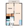 メゾンパークサイド 1LDKの間取り