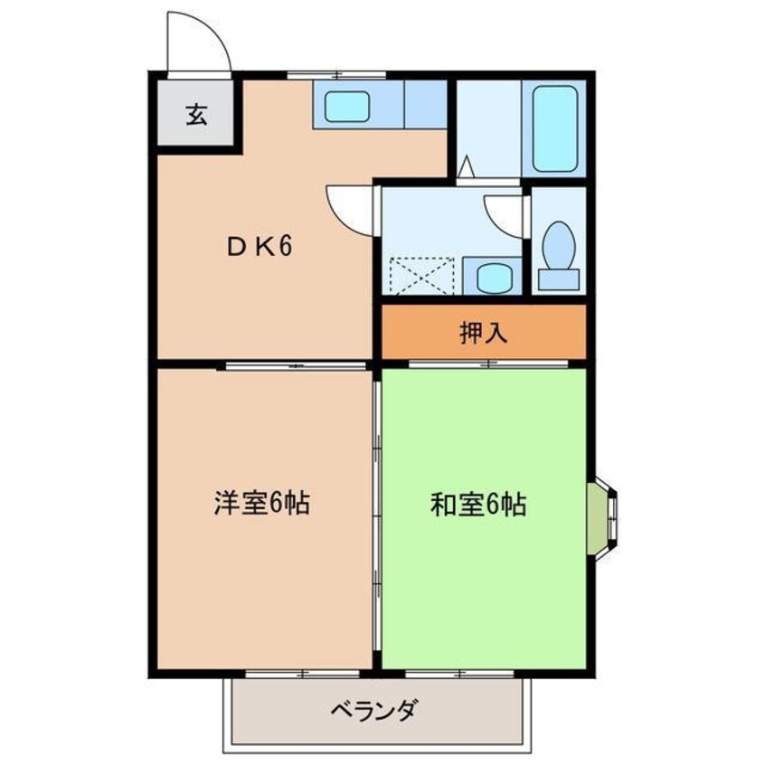 間取図 コーポラスリバティ