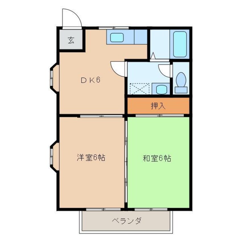 間取図 コーポラスリバティ