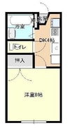 ハイツフォーシーズン 1DKの間取り