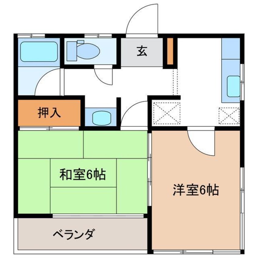 間取図 ヴィクトリーハイツ