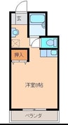 メゾンベル 1Rの間取り