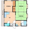 第一勝木コーポ 3DKの間取り