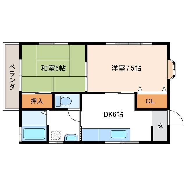 間取り図 第三勝木コーポ