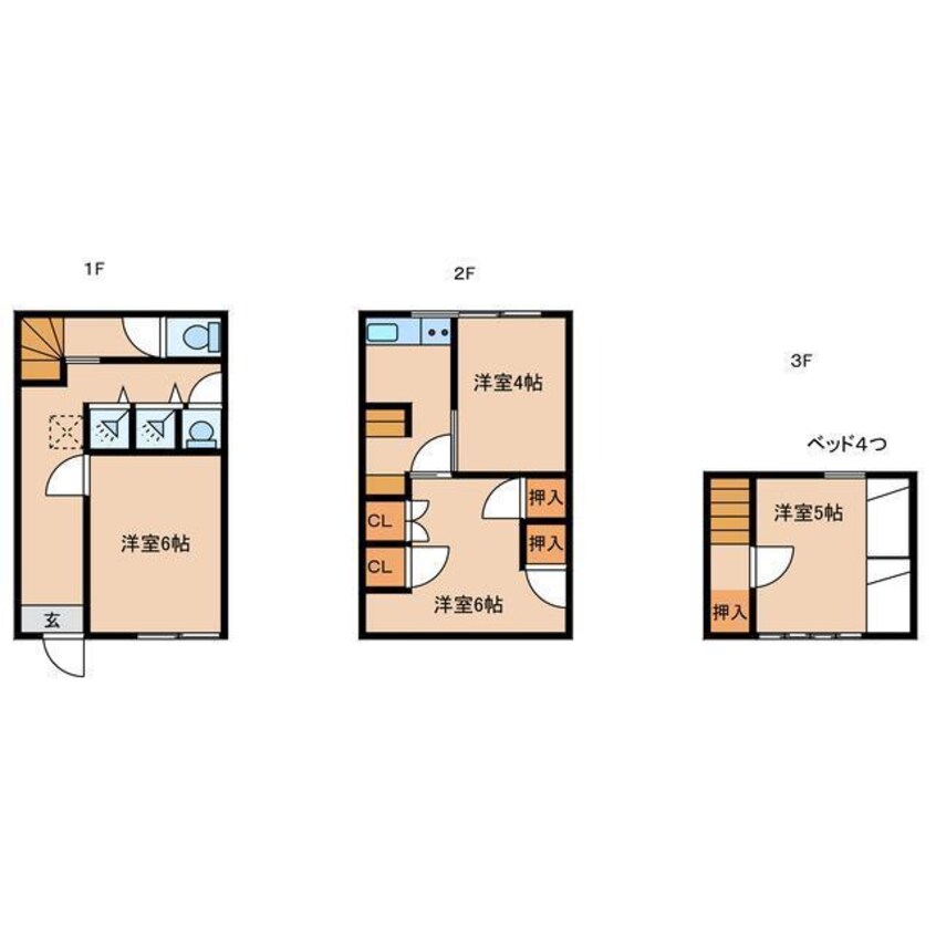 間取図 二町目テナント(寮)