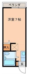 オーシャンヒルズ 1Rの間取り