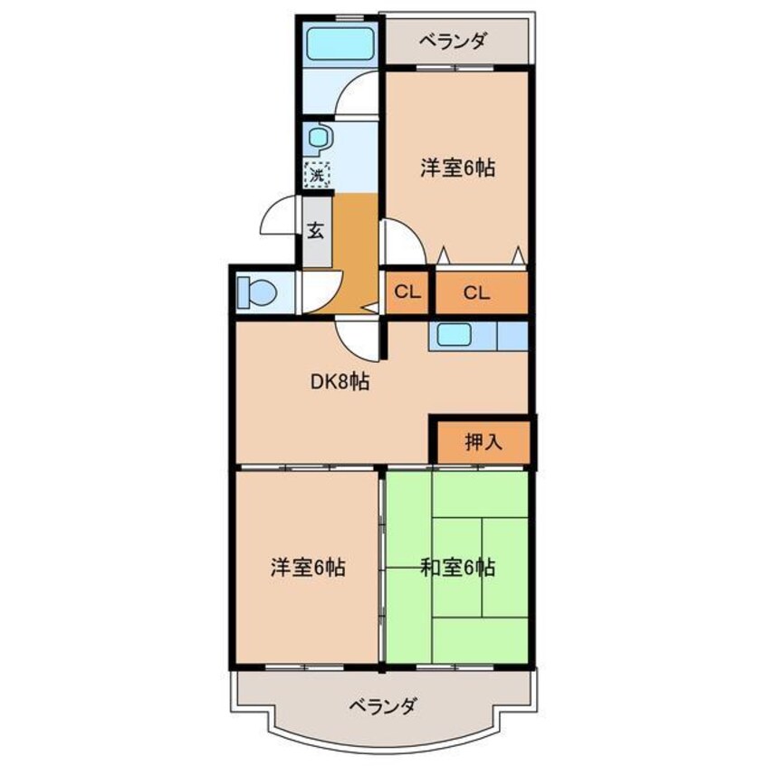 間取図 グランメールロリエ
