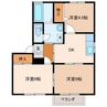 キャニオンハイツ 3DKの間取り