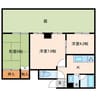 御園マンション 3Kの間取り