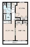 ベル・メゾン蔦 2LDKの間取り