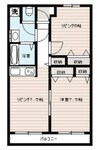 ベル・メゾン蔦 2LDKの間取り