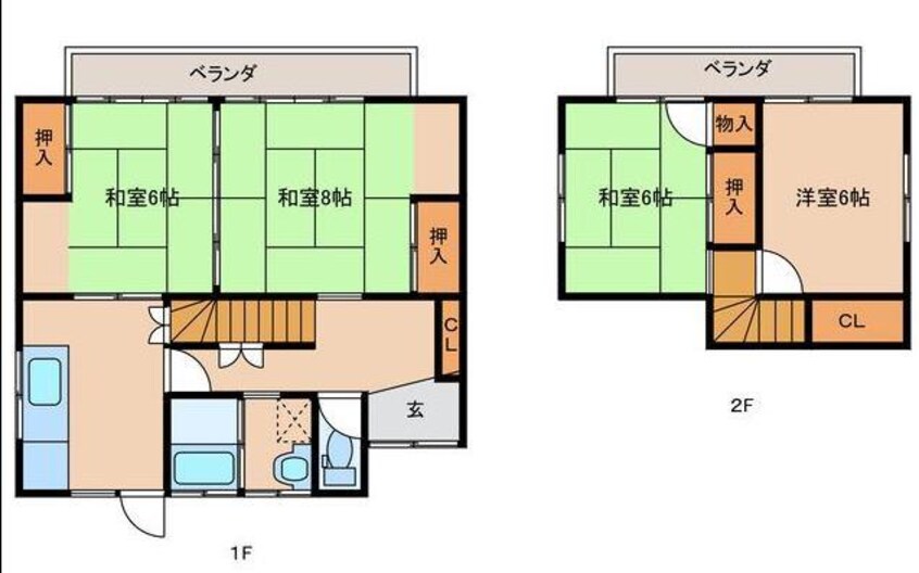 間取図 若葉台一丁目貸家