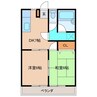 メゾングレイス 2DKの間取り