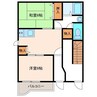 グランドール 2DKの間取り