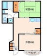グランドール 2DKの間取り