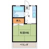 アローンド・アイ 1Kの間取り
