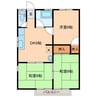 コーポおおはら 3DKの間取り