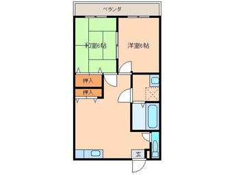 間取図 メゾンドエレガンス六反田