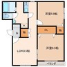 グランドールI 2LDKの間取り