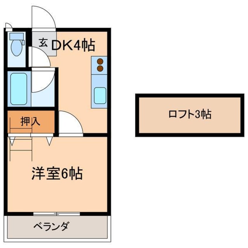 間取図 レインボー鹿島