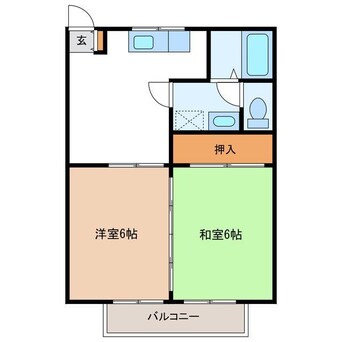 間取図 グランヒルアベニューＢ