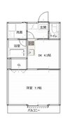 ライトハウス道匠小路 1DKの間取り