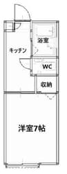 ライトハウス自由ケ丘Ａ 1Kの間取り