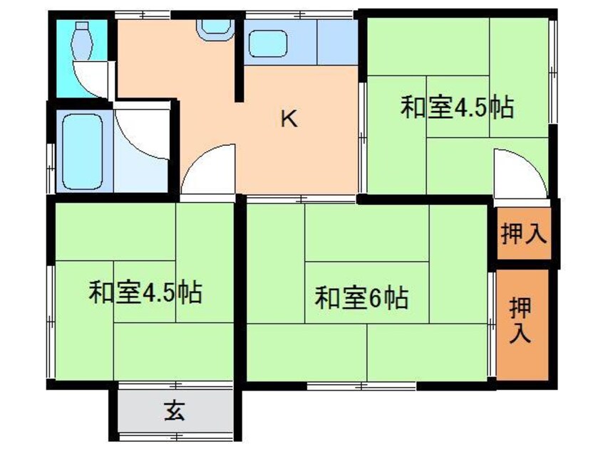 間取図 館ノ腰貸家
