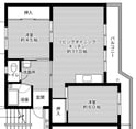 ビレッジハウス黒須野1号棟の間取図