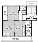 ビレッジハウス黒須野1号棟の間取図