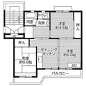 ビレッジハウス黒須野1号棟の間取図