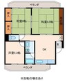 メゾンシャルマンB棟 3DKの間取り