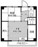 ビレッジハウス平山崎1号棟の間取図