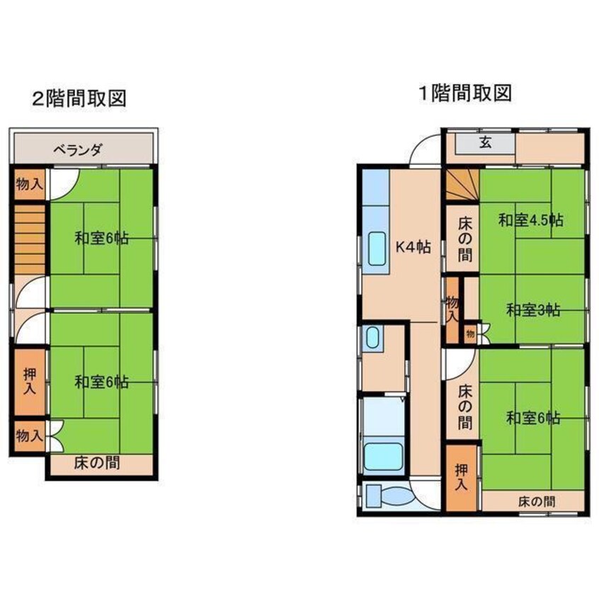 間取図 白水町入山戸建