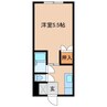 ホワイトマンションII 1Kの間取り
