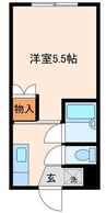 ホワイトマンションII 1Kの間取り