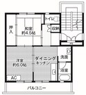 ビレッジハウス好間1号棟の間取図