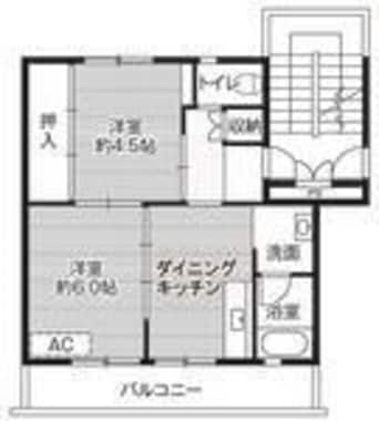 間取図 ビレッジハウス好間1号棟