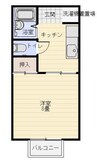 Ｆコーポ 1DKの間取り