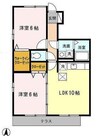 アネックスもえぎ 2LDKの間取り