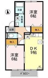 ウィルモア愛谷 2DKの間取り