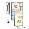 シャーメゾン大原 1LDKの間取り