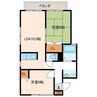 クレスト・ユーエム 2LDKの間取り