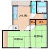ナイスビルI 2DKの間取り