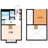 クレベール 1Kの間取り