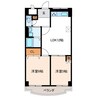 カーサ天王崎 2LDKの間取り