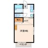 カナール郷ケ丘PartIII 1Kの間取り