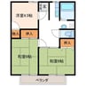 ソウシャルハイツ 3Kの間取り
