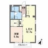 ハーモニーII 1LDKの間取り