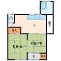 小松アパート　西棟の間取図